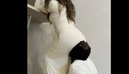 I use my slave's face as a chair !