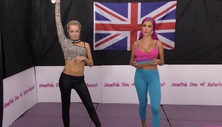 Bra and Panties Match (Strip-Wrestling Match) w, Loser gets strapped in a Nappy (diaper)!! ~ April Paisley vs Jezebel Jones | (June 2025)