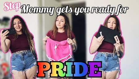 Step-mommy dresses you up for pride WMV