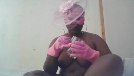 Chubbirella Urinates in a Glass Filled with Cute Flowers