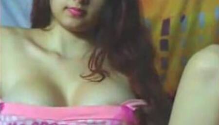 Indian Amateur With Big Breasts On Webcam