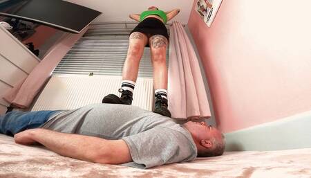 Stepping On Him In Dr Martens Boots 2 FLOOR CAM