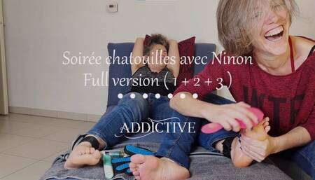 French - Tickle party with Ninon Full version 53 min ( Part 1 + 2 + 3 )