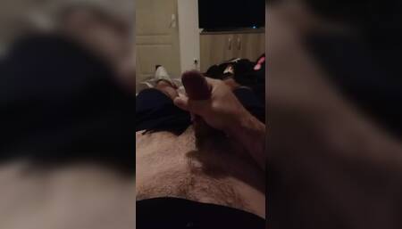 Hot solo male masturbate in bedroom ejaculate