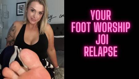 Foot addiction relapse JOI