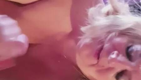 NICOLA HOTWIFE SUCKING & WANKING HER NEIGHBOUR'S COCK