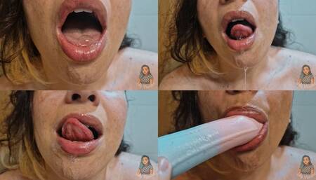 Close-up Mouth Fetish Beautiful Agony