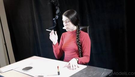 Smoking Erotica - Daydream Daisy - solo smoking 4K