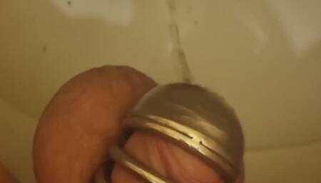 chastised dicklet pissing patheticaly