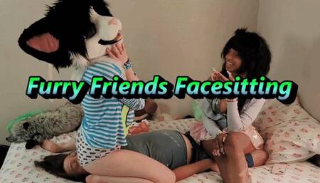 Furry Friends Facesitting - Lily and Miso