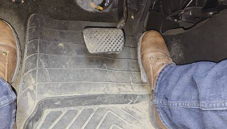 Work trip in guess boots 1