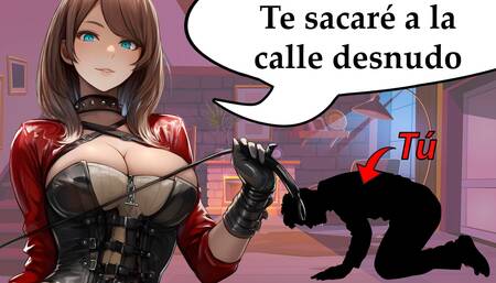 Spanish audio JOI, If you want to masturbate, you'll be my pet.