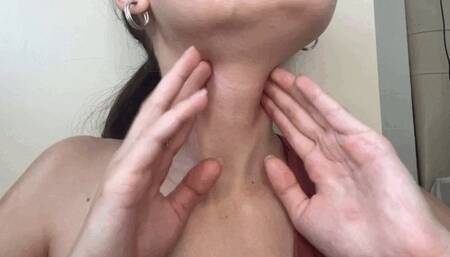 My adam's apple and veins