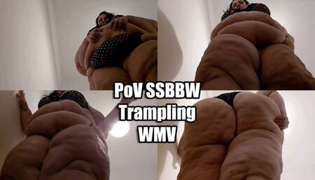 PoV SSBBW Trampling (WMV)