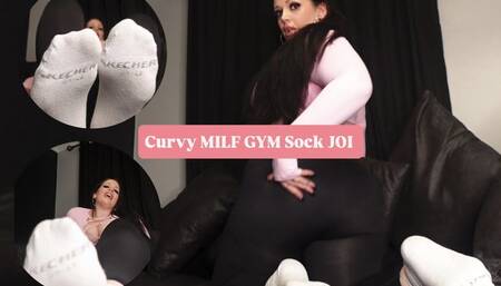 Curvy MILF Gym Sock JOI