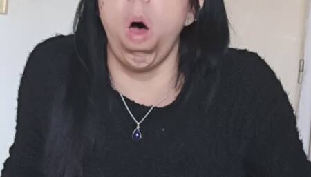 Regurgitate+cough+liquid mucus!