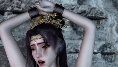 3D Hot Asian Babe Have Her First Time BDSM Sex with Her Master