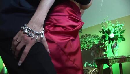 Mysterious fellow  in leather mask penetrates gorgeous blonde
