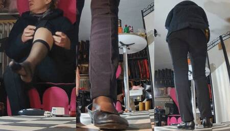 Hard times under clueless Tanja in Ballerinas and Pumps - Cam 5