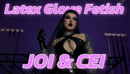 Latex glove fetish JOI & CEI