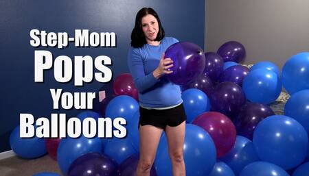 Step-Mom Pops Your Balloons - Every Pop Is a Punishment for Disobedience - Kylie Jacobs - WMV 1080p HD