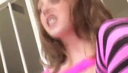 Naughty babe get her fuck holes boned by a guy with huge dick