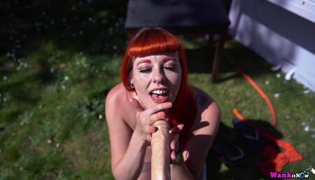 Auburn Fox Cumming in the Garden: Pt2