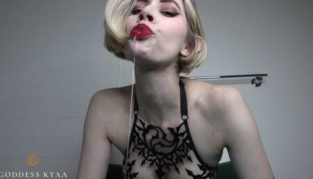 Spit & Pits - Custom Video for "lolly" Armpit Humiliation + Messy Spitting - 720p MP4