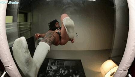Furious Chicana DIRTY SOCK glass STOMP! Giantess CRUSH!! - MP4