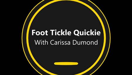 Foot Tickle Quickie with Carissa Dumond (1080p)