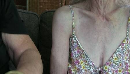 Granny Lilly, grandpa videographer, muscle feeling, armwrestlnig