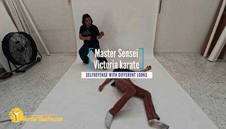 Master Sensei Victoria karate selfdefense in different looks