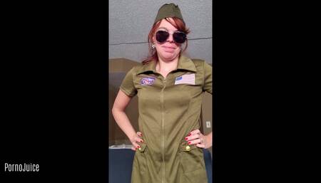 Soldier Girl Foxey Mermaid Swallows Black 4 Star General Thick Cum