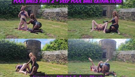Jasmine_dlight & Ava Black - Pool Balls Part 2 - the Deep Extraction Outdoor Bizarre Insertions