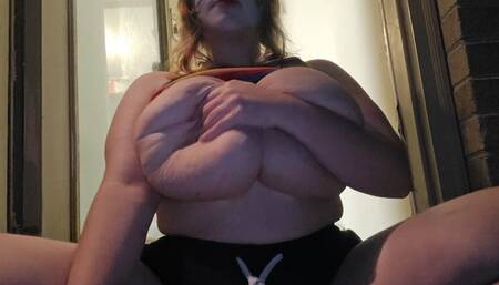 Smoking Clown Goddess with Giant Tits