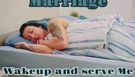 My Femdom Marriage: Daily wake up, underfoot - footstool