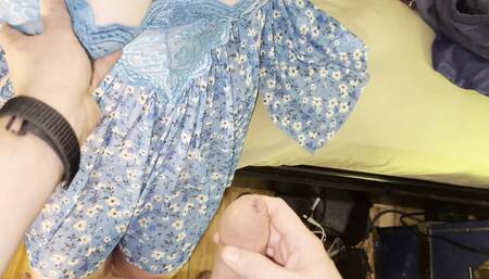 Samantha BBW in Her Blue Lingerie Being Fucked