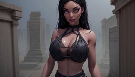 Goth Inspired Hentai Woman (slideshow)