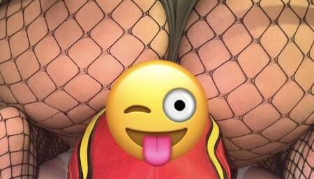 Nose deep face sitting and ass eating