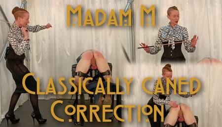 Classically Caned Correction, tightly bound traditional extreme caning