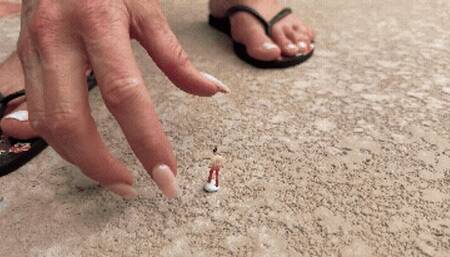 Not in this Giantess's Pool (HD MP4) Randy Moore: Lifeguard, Giantess, Foot Fetish, Toe Cleavage, Breast Smother