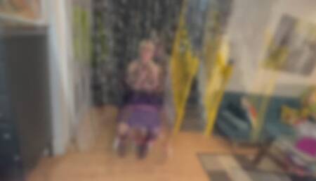 Secretary Niamh chairtied and double gagged, with a really tight tape wrap gag over a panties-stuffed ballgag