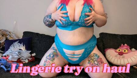SSBBW Daisy lingerie try on haul