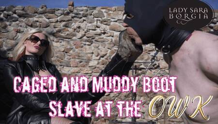 Caged and Muddy Boot Slave at the OWK (1080p)
