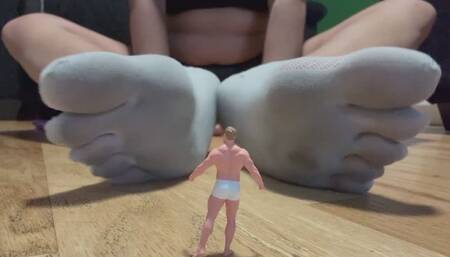 Shrunken by My Girlfriend: ASMR Foot Worship at Giantess Size