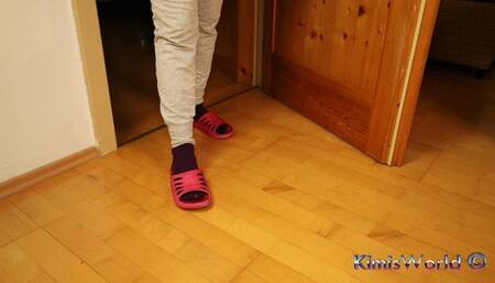 Dirty Socks & Slipper Tease – Worn Workout Look