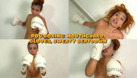 POV Boxing Mouthguard, Gloves, Sweaty Beatdown 4k - Lissa