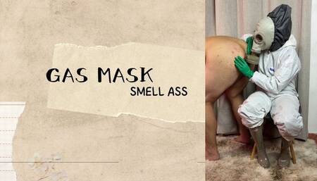 smelling her ass in gas mask