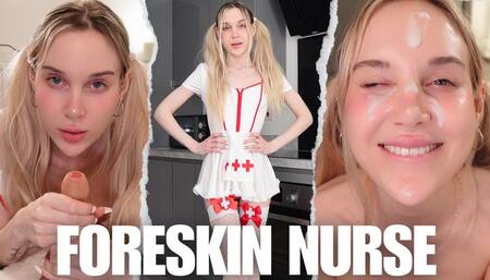 Foreskin Nurse - Nurse Loves Foreskin Smegma and Facial - 4K