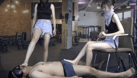 The worship, humiliation, and manipulation of beautiful feet by beautiful fitness coaches!